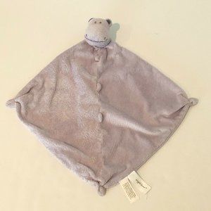 Angel Dear Hippo Baby Lovey Security Blanket Purple Lavender